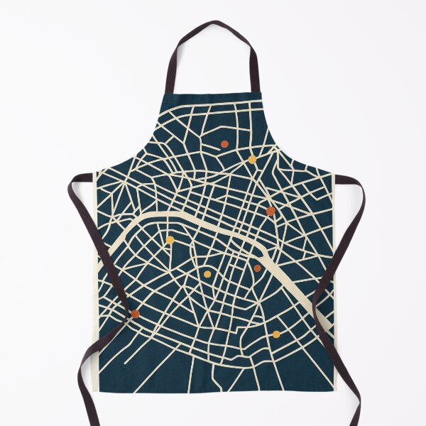 Item preview, Abstract Map of Paris designed and sold by Pink & California.