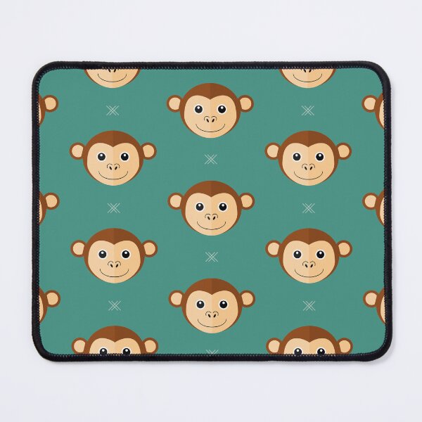Item preview, Monkey heads on blue designed and sold by reneesillus.
