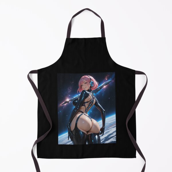 Item preview, Anime bikini waifu cyberpunk neon wallpaper designed and sold by Planet Utoppia.