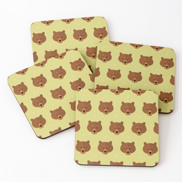 Item preview, Bear heads on green designed and sold by reneesillus.