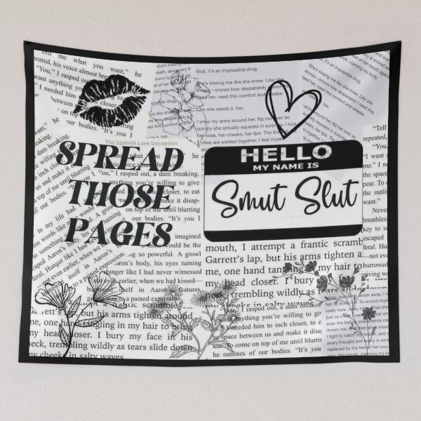 Item preview, Spread Those Pages – Smut Slut Book Reader Shirt, Hoodie & Home Decor for Book Lovers, Naughty Novel Fans & Avid Readers designed and sold by Compass and a Camera.