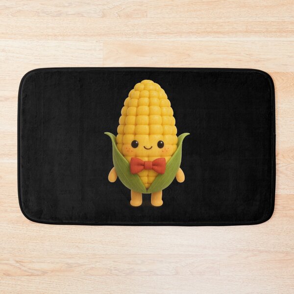 Item preview, Cute Corn Cob with Bow Tie | Kawaii Fun Food Art designed and sold by Moons Studio.