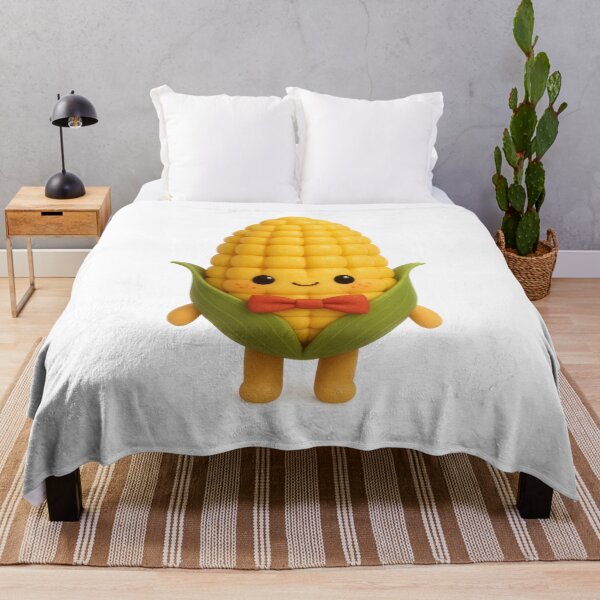 Item preview, Cute Corn Cob with Bow Tie | Kawaii Fun Food Art designed and sold by Moons Studio.