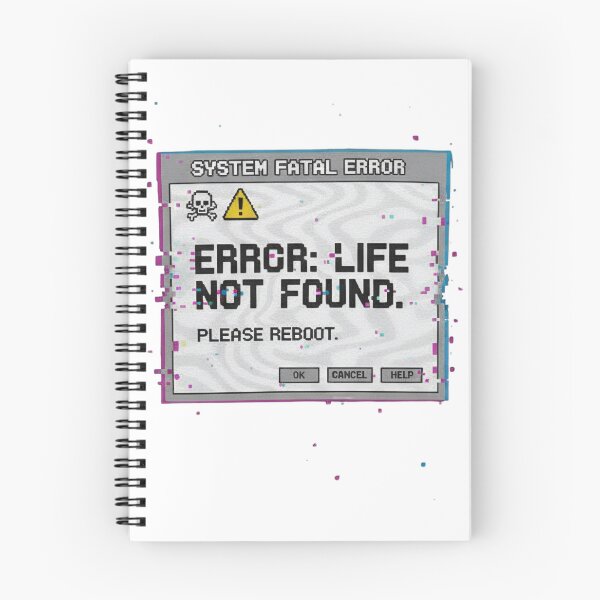 Item preview, Error: Life Not Found - Retro Glitch Aesthetic designed and sold by Barek532.