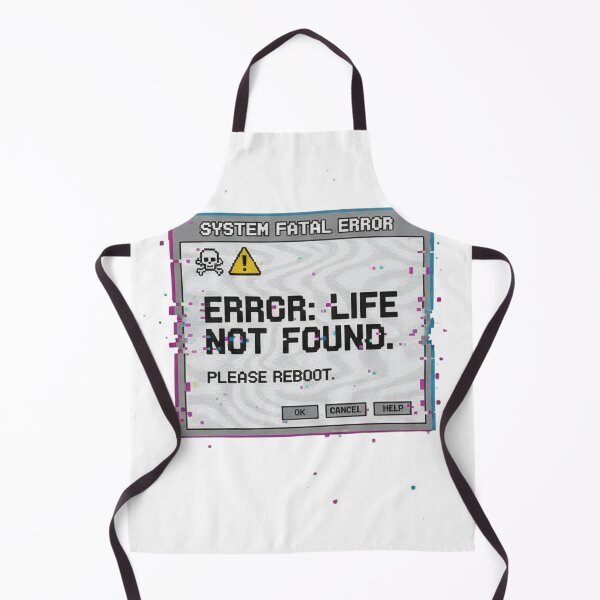 Item preview, Error: Life Not Found - Retro Glitch Aesthetic designed and sold by Barek532.