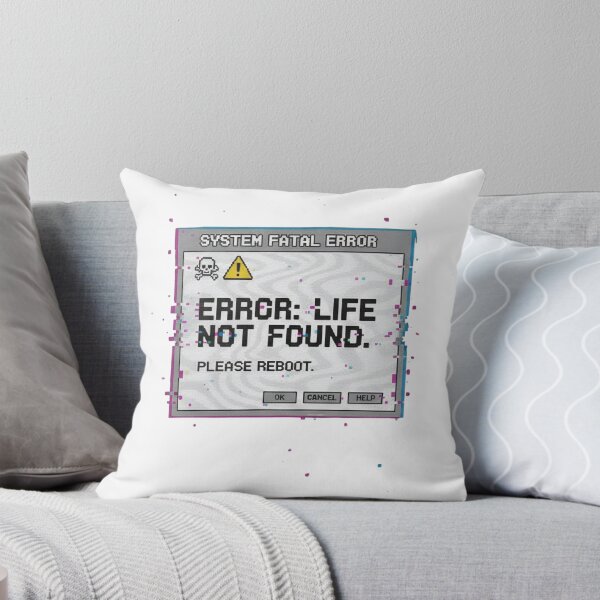 Item preview, Error: Life Not Found - Retro Glitch Aesthetic designed and sold by Barek532.