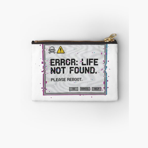 Item preview, Error: Life Not Found - Retro Glitch Aesthetic designed and sold by Barek532.