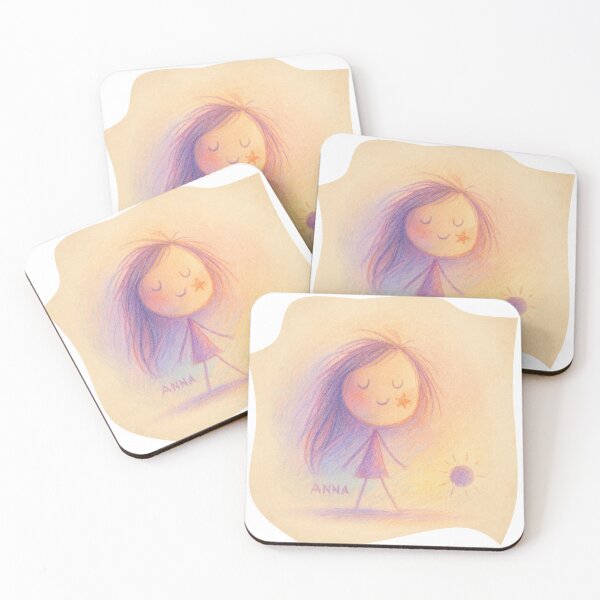 Item preview, Dreamy Girl with Star – Child’s Drawing Brought to Life designed and sold by AripriAndMomArt.
