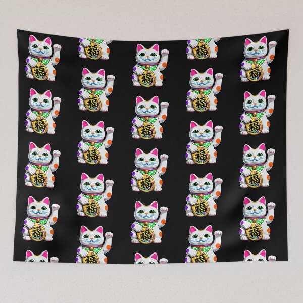 Item preview, Vibrant Lucky Maneki-Neko Fortune Cat designed and sold by zzz888.