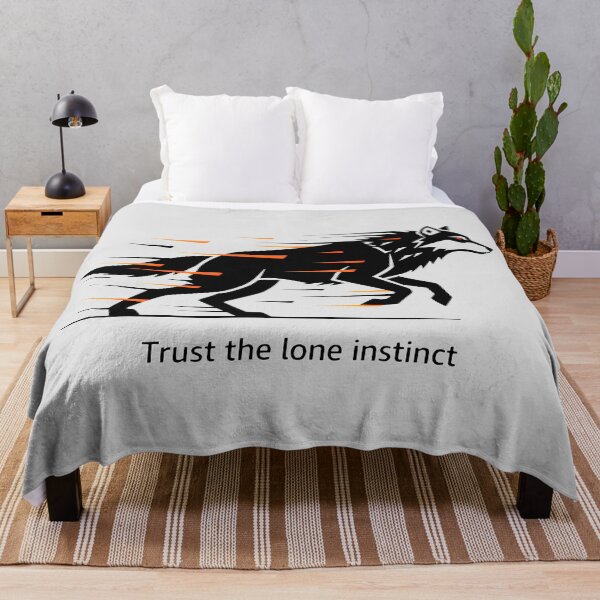 Item preview, Minimalist Black Wolf Capturing Speed and Instinct designed and sold by SplashTastic.
