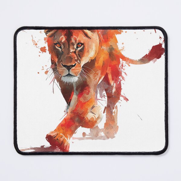 Item preview, Intense Lioness Stalking in Fiery Hues designed and sold by UniquetyDesign.