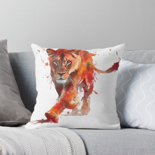 Item preview, Intense Lioness Stalking in Fiery Hues designed and sold by UniquetyDesign.