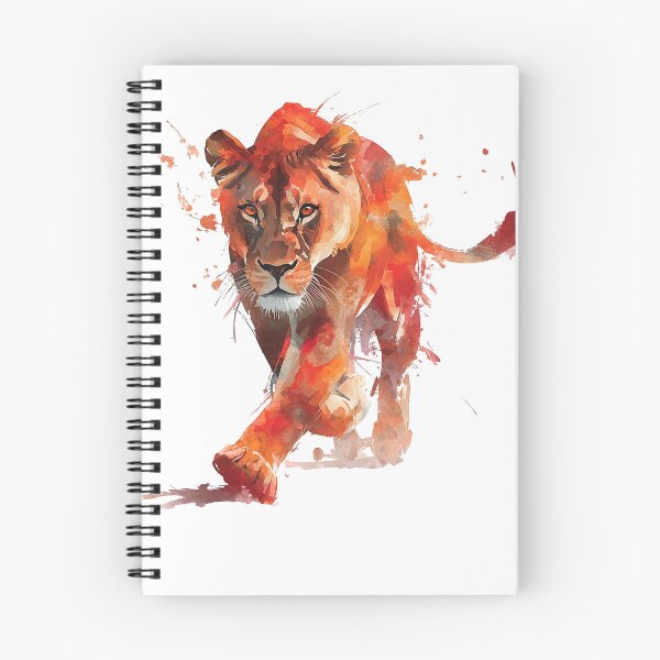 Item preview, Intense Lioness Stalking in Fiery Hues designed and sold by UniquetyDesign.