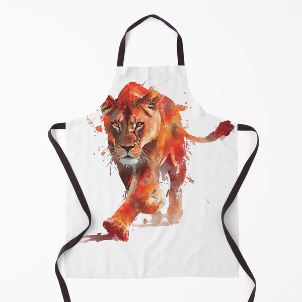 Item preview, Intense Lioness Stalking in Fiery Hues designed and sold by UniquetyDesign.