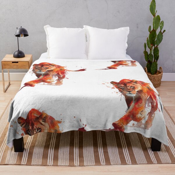 Item preview, Intense Lioness Stalking in Fiery Hues designed and sold by UniquetyDesign.