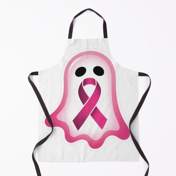 Item preview, Cute Pink Ghost Halloween Sticker | In October We Wear Pink Cancer Awareness designed and sold by GlessedUp.