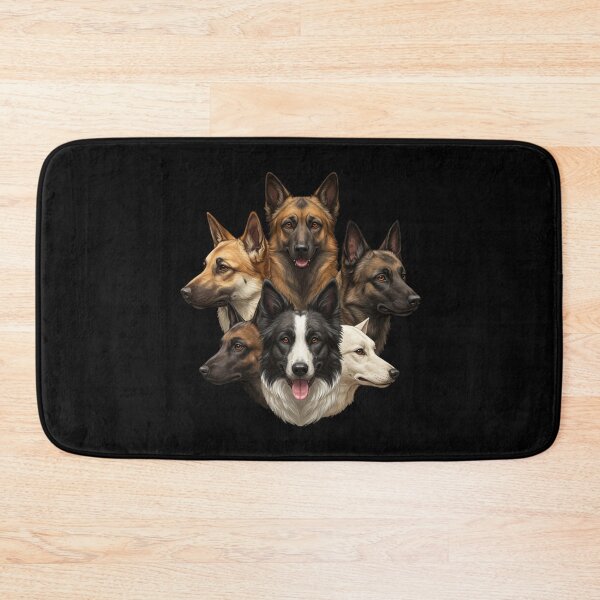Item preview, My Dear Friends, Merry Christmas, Border Collie, Australian Shepherd, Belgian Malinois, Kangal, Old English Sheepdog dog designed and sold by chipmuckdesignn.