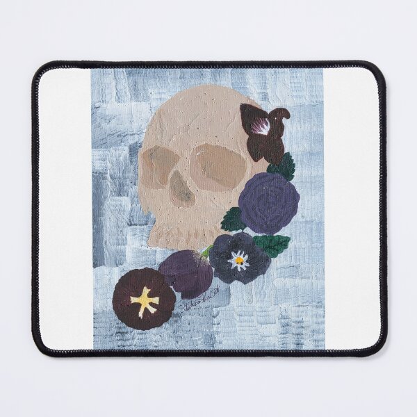 Item preview, Skull with Flowers designed and sold by StickersTheBat.