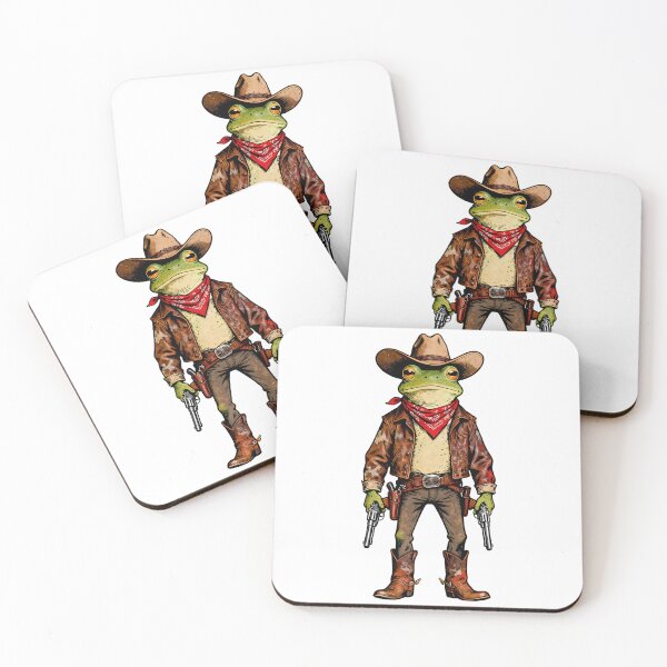 Item preview, Cowboy Frog Gunslinger - Hold On Partner Im Overstimulated designed and sold by Jaanussar.