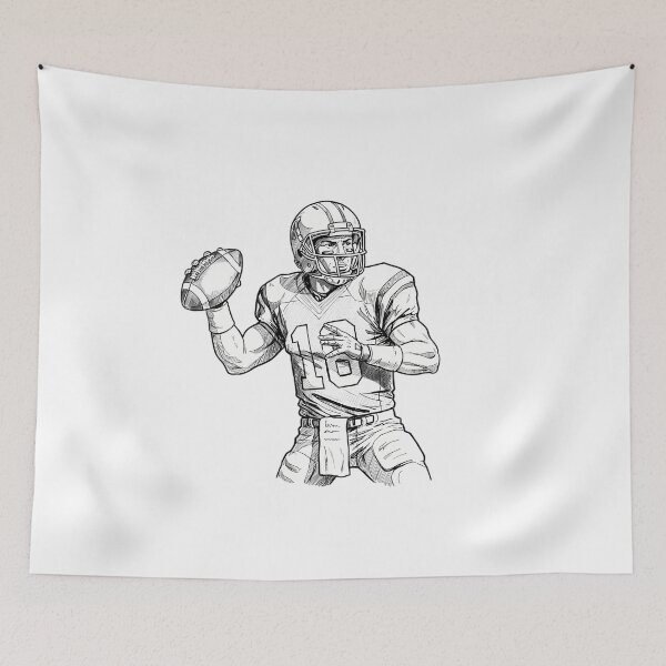 Item preview, Patriots Sports Dynamic Illustrations Exciting American Football Action designed and sold by ART ATTACK ZONE.