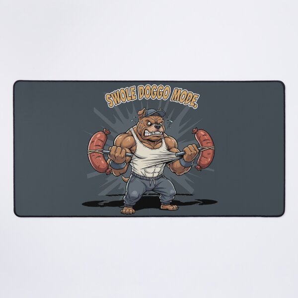 Item preview, SWOLE DOGGO MODE - Sausage Lift Champion designed and sold by SillyPawsStudio.