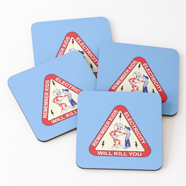 Item preview, Electricity Safety Triangle Stickers,Reddy Kilowatt Warning Reminder Decal,Electrical Hazard Laptop Decals,Danger Alert Sticker designed and sold by Science Engineering Gifts.
