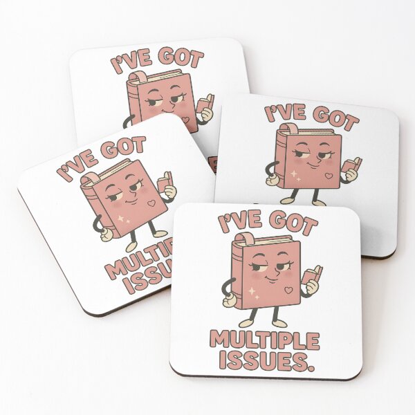 Item preview, I’ve Got Multiple Issues Funny Book Pun Design designed and sold by TeeTimeTreasure.