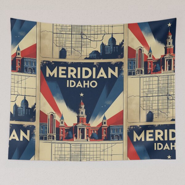 Item preview, Meridian Idaho 1950s USA Vintage Travel Tourism designed and sold by TravelersGems.