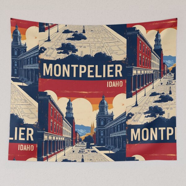 Item preview, Montpelier Idaho 1950s USA Vintage Travel Tourism designed and sold by TravelersGems.