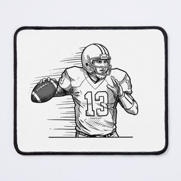 Item preview, Broncos Sports Dynamic Illustrations Exciting American Football Action designed and sold by ART ATTACK ZONE.