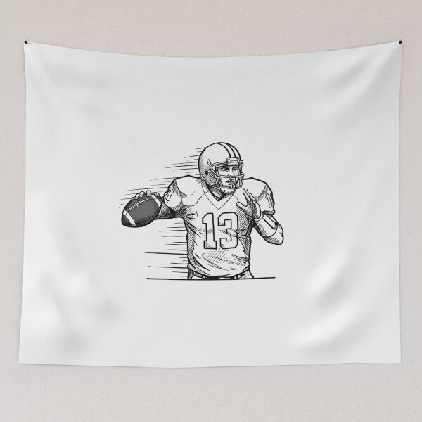 Item preview, Broncos Sports Dynamic Illustrations Exciting American Football Action designed and sold by ART ATTACK ZONE.