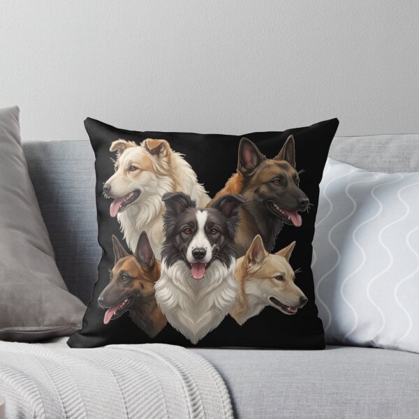 Item preview, My Dear Friends, Merry Christmas, Border Collie, Australian Shepherd, Belgian Malinois, Kangal, Old English Sheepdog dog designed and sold by chipmuckdesignn.