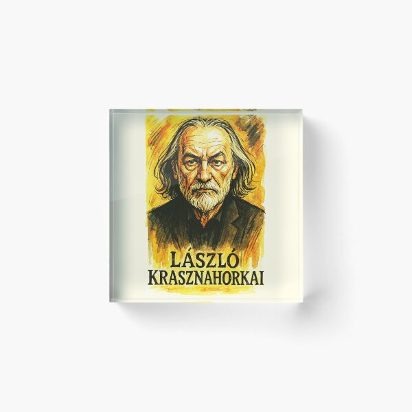 Artikelvorschau, Nobelpreisträger László Krasznahorkai entworfen und verkauft von Sarcastic designs.