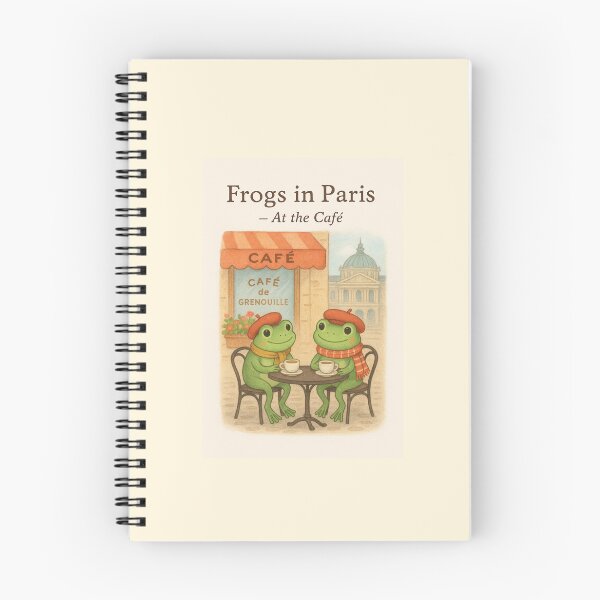 Item preview, Frogs in Paris — At the Café designed and sold by Novel Works Studio.