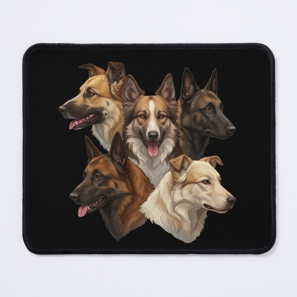 Item preview, My Dear Friends, Merry Christmas, Border Collie, Australian Shepherd, Belgian Malinois, Kangal, Old English Sheepdog dog designed and sold by chipmuckdesignn.