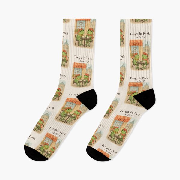 Item preview, Frogs in Paris — At the Café designed and sold by Novel Works Studio.