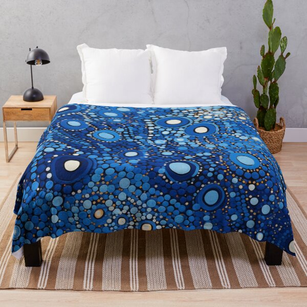 Item preview, Aboriginal Inspired Dot Art - With Aqua designed and sold by GrinGalore.