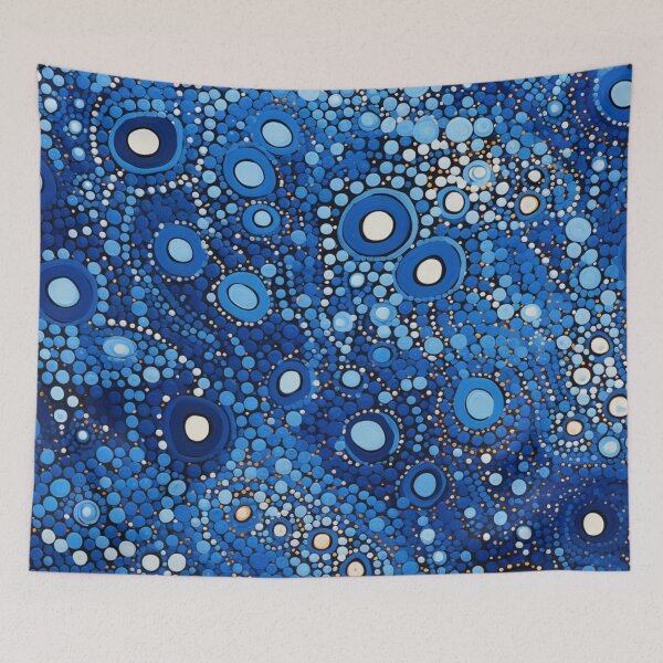 Item preview, Aboriginal Inspired Dot Art - With Aqua designed and sold by GrinGalore.