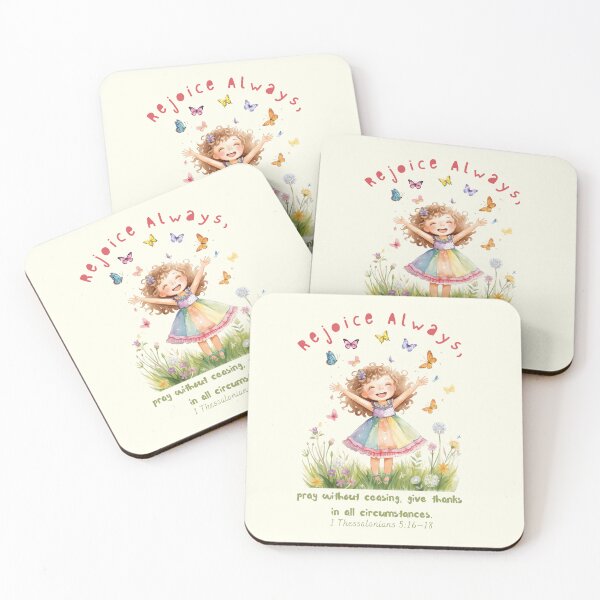 Item preview, Rejoice Always – Christian Mental Wellness & Friendship Art | Faith-Based Positivity Quote, Joyful Bible Verse Design (1 Thessalonians 5:16–18) designed and sold by AmenAlways.