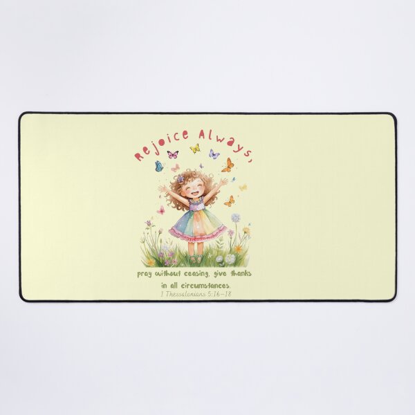 Item preview, Rejoice Always – Christian Mental Wellness & Friendship Art | Faith-Based Positivity Quote, Joyful Bible Verse Design (1 Thessalonians 5:16–18) designed and sold by AmenAlways.