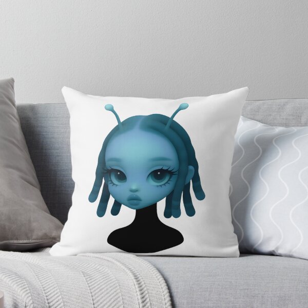 Item preview, Neon Dreamer – Futuristic Alien Girl Portrait designed and sold by OsasChild.