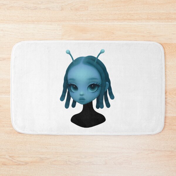 Item preview, Neon Dreamer – Futuristic Alien Girl Portrait designed and sold by OsasChild.
