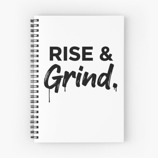 Item preview, Rise & Grind — Street Minimal Motivation Design designed and sold by Happyfreedom.
