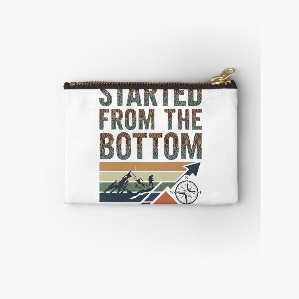 Item preview, Started From The Bottom Climber Motivation Success Vintage Hiking Compass designed and sold by Teez Haven.