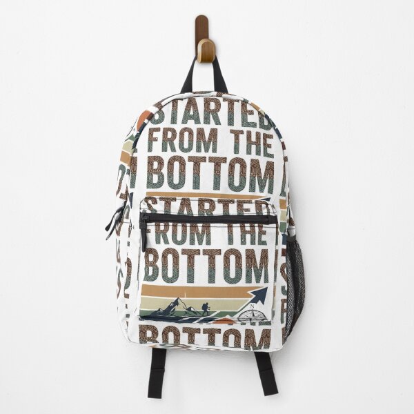 Item preview, Started From The Bottom Climber Motivation Success Vintage Hiking Compass designed and sold by Teez Haven.