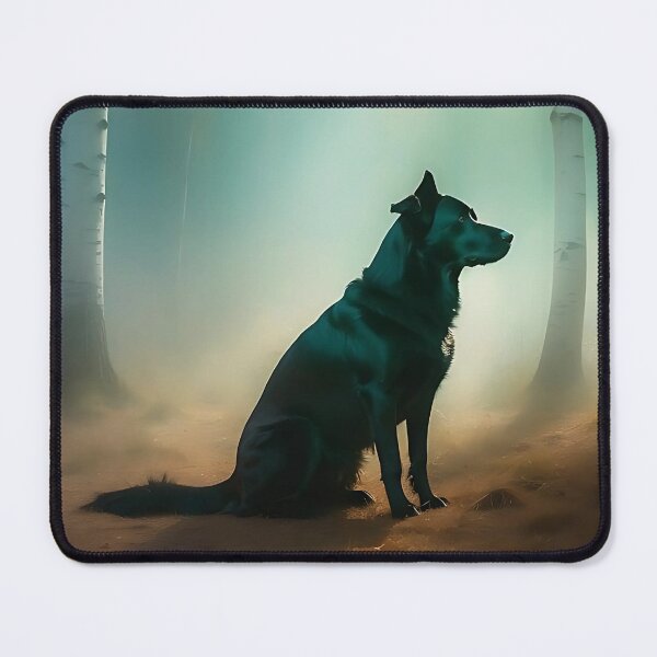 Item preview, Mystic Wolf in Silver Birch Woods | Atmospheric Nature Photography designed and sold by Valeree Store.
