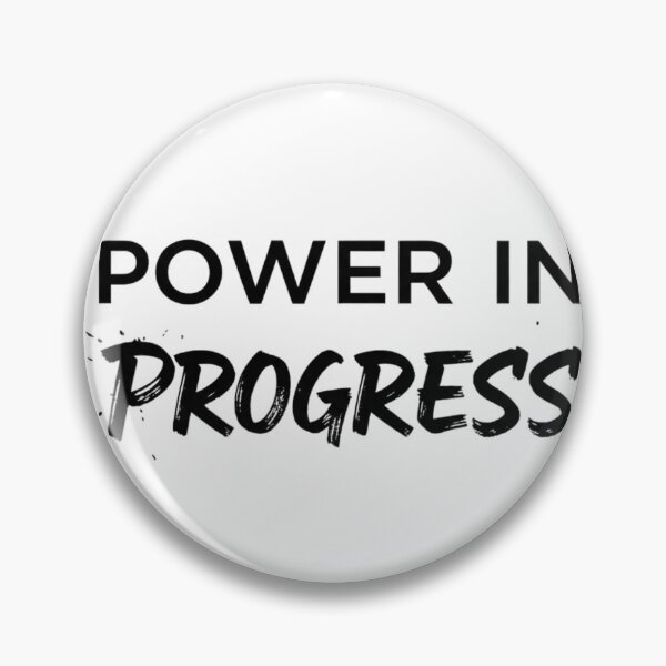 Item preview, Power in Progress — Modern Motivational Quote designed and sold by Happyfreedom.