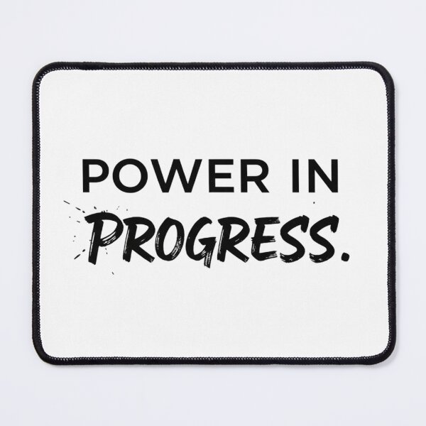 Item preview, Power in Progress — Modern Motivational Quote designed and sold by Happyfreedom.