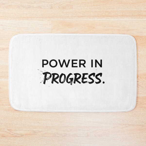 Item preview, Power in Progress — Modern Motivational Quote designed and sold by Happyfreedom.