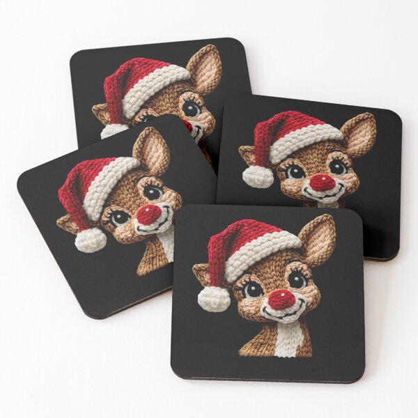 Item preview, Knitted Rudolph Christmas Reindeer Design designed and sold by margamPagenberg.
